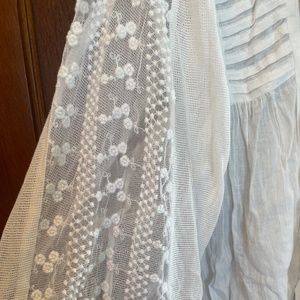 Lucky brand white gauzy top